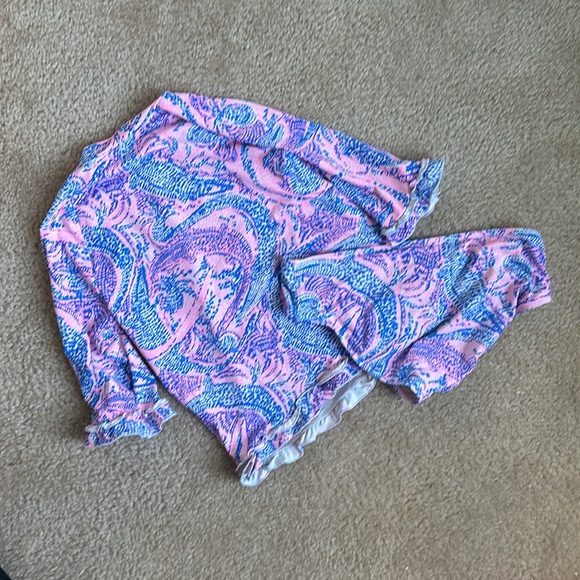 Lilly Pulitzer Girls Two Piece Swimsuit, Girl’s Size 10 - Picture 3 of 3